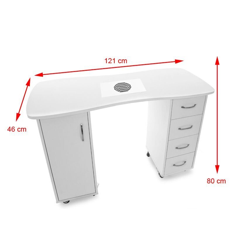 Manikiūro stalas su stalčiais 2027 kaina ir informacija | Baldai grožio salonams | pigu.lt