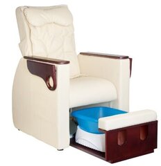 Педикюрное SPA-кресло Azzurro 101 бежевое с массажем спины цена и информация | Мебель для салонов красоты | pigu.lt