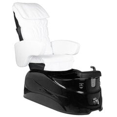 Pedikiūro fotelis AS-122, balta/juoda kaina ir informacija | Baldai grožio salonams | pigu.lt