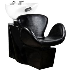 "Парикмахерская раковина Gabbiano Amsterdam черная цена и информация | Мебель для салонов красоты | pigu.lt