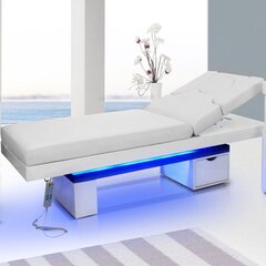 Кушетка для SPA-салона Azzurro 815B светящаяся белая цена и информация | Мебель для салонов красоты | pigu.lt