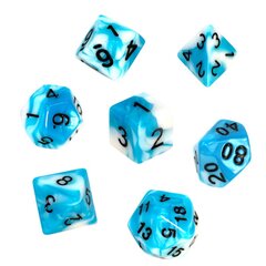 Набор костей для настольных игр Rebel RPG, Синий / белый цена и информация | Настольные игры, головоломки | pigu.lt