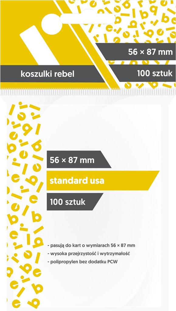 Kortų įmautės Rebel Standard USA (56 x 87 mm), 100 vnt. kaina ir informacija | Stalo žaidimai, galvosūkiai | pigu.lt