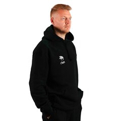 Джемпер унисекс Hoodie Solid Black, черный цена и информация | Мужские толстовки | pigu.lt