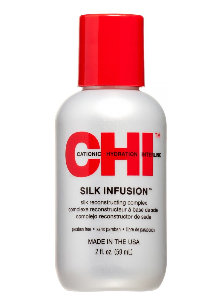 Priemonė plaukams su šilku CHI Silk Infusion, 59 ml kaina ir informacija | Priemonės plaukų stiprinimui | pigu.lt