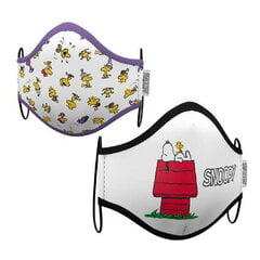 Гигиеническая маска многоразового использования для взрослых Snoopy, 2 шт. цена и информация | Первая помощь | pigu.lt