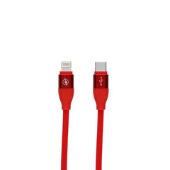 Contact laidas, USB C, 1 m, raudonas kaina ir informacija | Krovikliai telefonams | pigu.lt