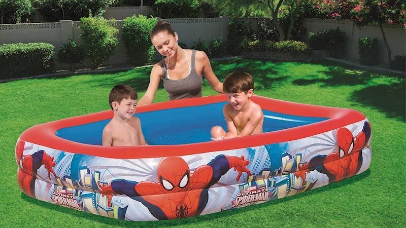 Pripučiamas baseinas Bestway Spiderman, 200x148x48 kaina ir informacija | Baseinai | pigu.lt