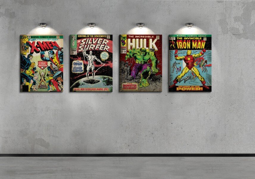 Tapyba ant drobės Incredible Hulk Monster Unleashed, 60x80 cm kaina ir informacija | Reprodukcijos, paveikslai | pigu.lt