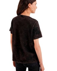 Marškinėliai moterims Desigual 343672, juodi kaina ir informacija | Marškinėliai moterims | pigu.lt