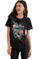 Marškinėliai moterims Desigual 343672, juodi цена и информация | Marškinėliai moterims | pigu.lt