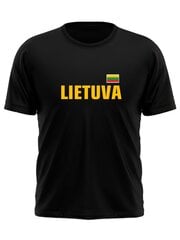 Футболка для мужчин "Lietuva Basketball" цена и информация | Атрибутика для болельщиков Литвы | pigu.lt