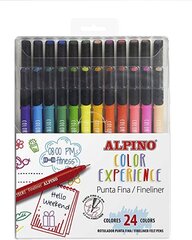 Rašiklių rinkinys Alpino Color Experience, 24 spalvos kaina ir informacija | Piešimo, tapybos, lipdymo reikmenys | pigu.lt