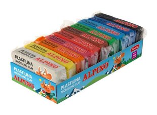 Plastilinas Alpino, 10 spalvų x 50g kaina ir informacija | Piešimo, tapybos, lipdymo reikmenys | pigu.lt