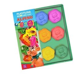 Plastilinas Alpino, 6 spalvos + įrankių rinkinys kaina ir informacija | Piešimo, tapybos, lipdymo reikmenys | pigu.lt