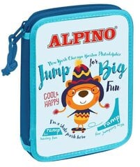 Пенал из 2 частей Alpino Jump Big цена и информация | Пеналы | pigu.lt