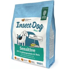 Green Petfood InsectDog Sensitive для взрослых собак с рисом, 900 г цена и информация |  Сухой корм для собак | pigu.lt