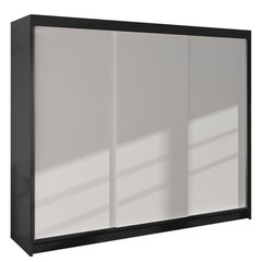 Шкаф Geneva II, черный/белый цвет цена и информация | Шкафы | pigu.lt