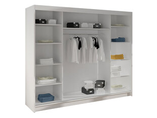 Шкаф Geneva VI, белый/черный цвет цена и информация | Шкафы | pigu.lt