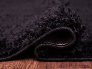 Kilimas Shaggy Black, 120 x 170 cm цена и информация | Ковры | pigu.lt