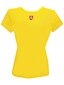 Marškinėliai moterims geltoni su Vyčiu ant nugaros цена и информация | Lietuviška sirgalių atributika | pigu.lt