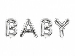 Folinis balionas Baby, sidabrinis, 262x86 cm kaina ir informacija | Balionai | pigu.lt