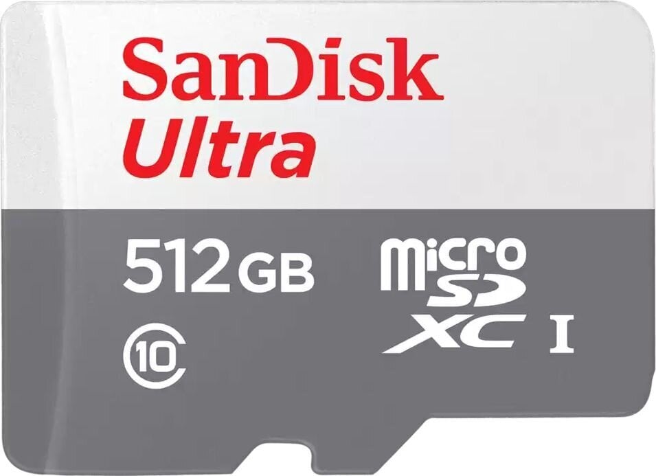 MEMORY MICRO SDXC 512GB UHS-I/SDSQUNR-512G-GN3MN SANDISK цена и информация | Atminties kortelės fotoaparatams, kameroms | pigu.lt