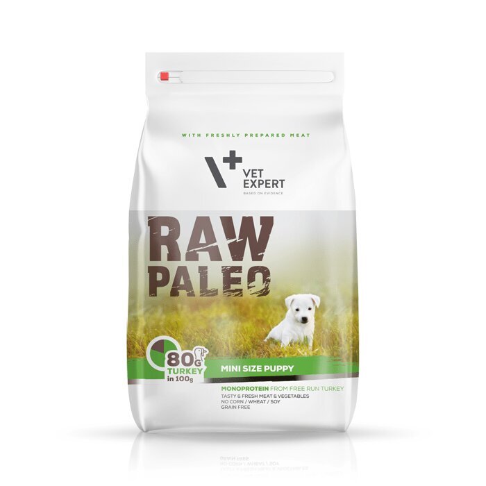 Raw Paleo sausas, begrūdis maistas mažų veislių šuniukams Puppy Mini, 8 kg kaina ir informacija | Sausas maistas šunims | pigu.lt