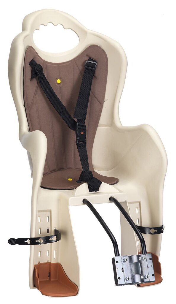 Vaikiška kėdutė ant rėmo HTP Italy Elibas T, šviesiai ruda kaina ir informacija | Dviračių kėdutės vaikams | pigu.lt