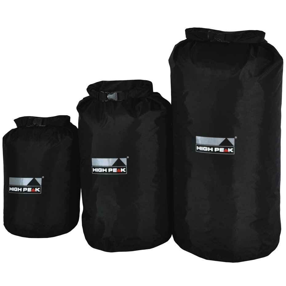Buriavimo krepšys High Peak Drybag, 15 L, juodas kaina ir informacija | Turistinės ir kelioninės kuprinės | pigu.lt