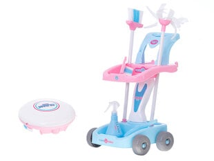 Žaislinis valymo rinkinys su vežimėliu ir robotu siurbliu kaina ir informacija | Žaislai mergaitėms | pigu.lt