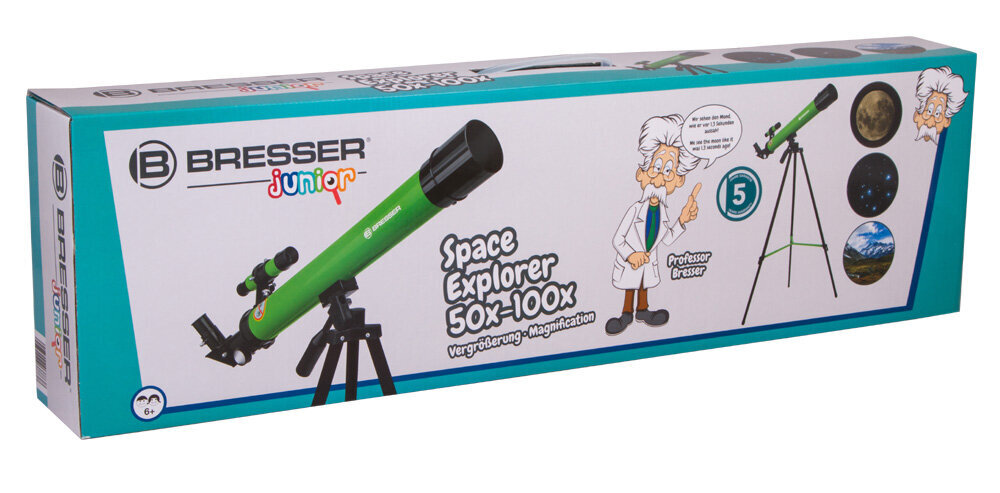 Bresser Junior Space Explorer 45/600 AZ цена и информация | Teleskopai ir mikroskopai | pigu.lt