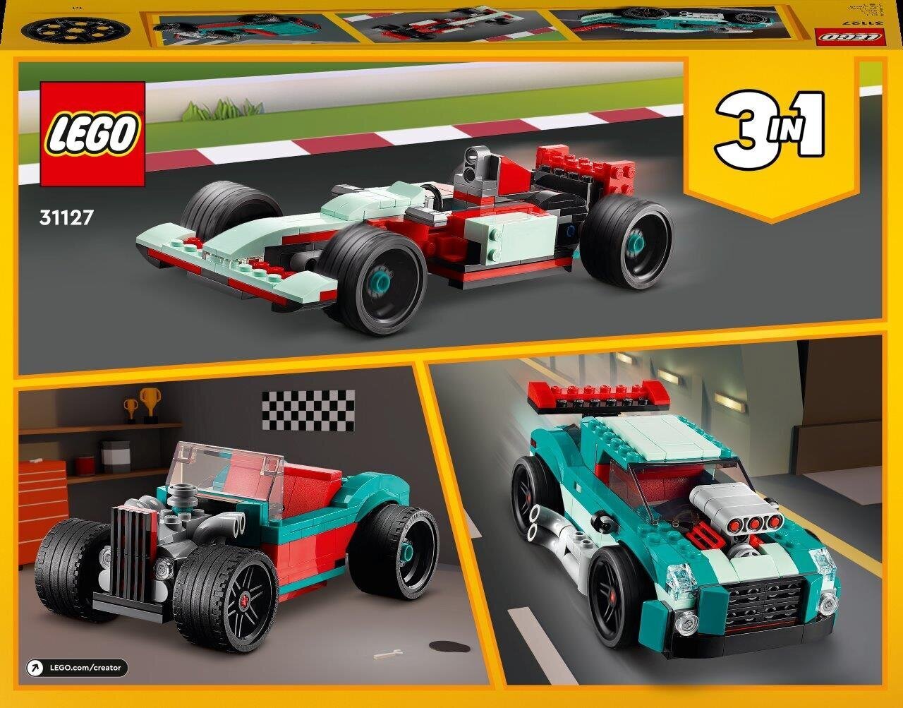 31127 LEGO® Creator Lenktyninis miesto automobilis kaina ir informacija | Konstruktoriai ir kaladėlės | pigu.lt