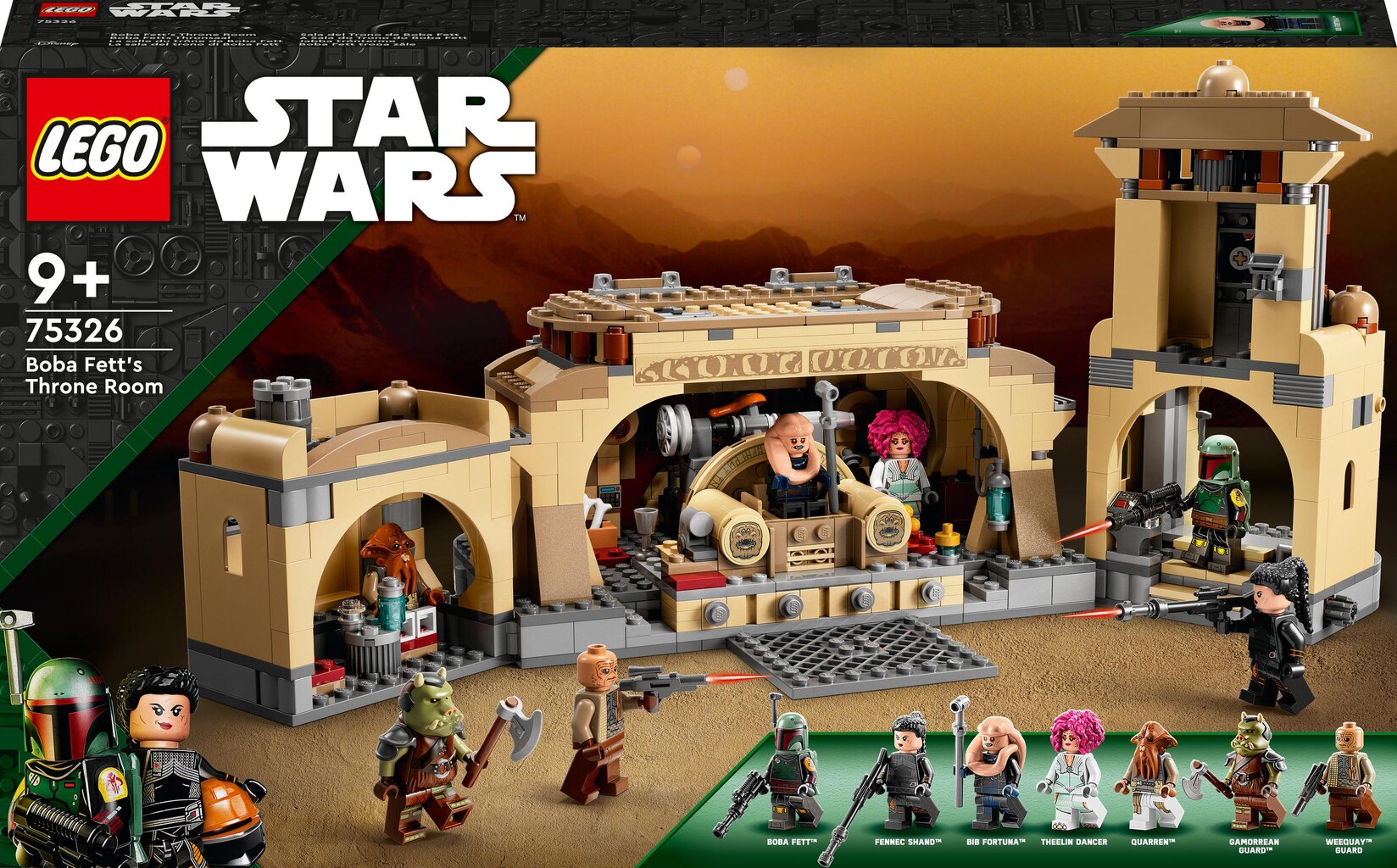 75326 LEGO® Star Wars Boba Fett sosto menė kaina ir informacija | Konstruktoriai ir kaladėlės | pigu.lt