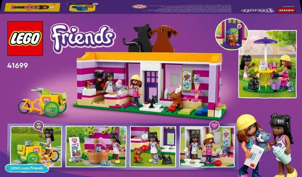 41699 LEGO® Friends Gyvūnų prieglaudos kavinė kaina ir informacija | Konstruktoriai ir kaladėlės | pigu.lt