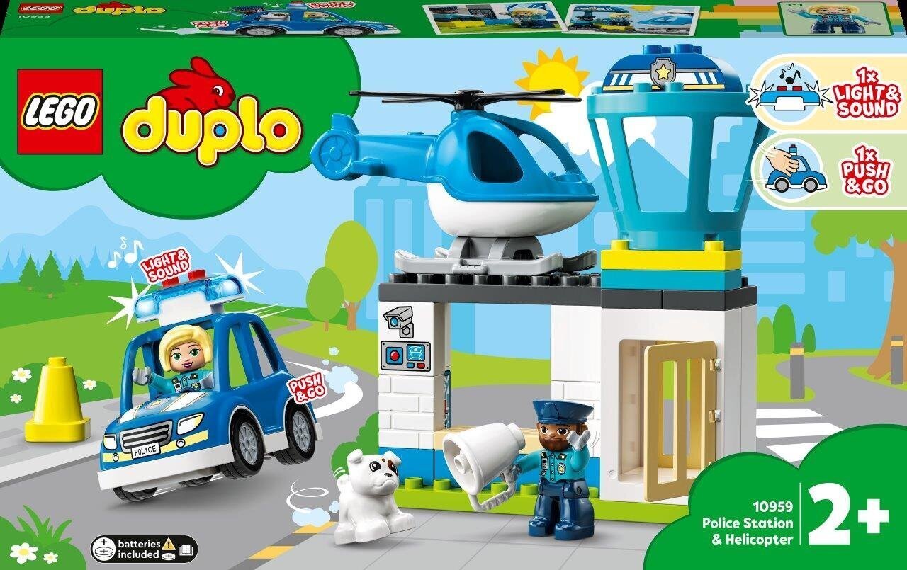 10959 LEGO® DUPLO Town Полицейский участок и вертолет цена | pigu.lt