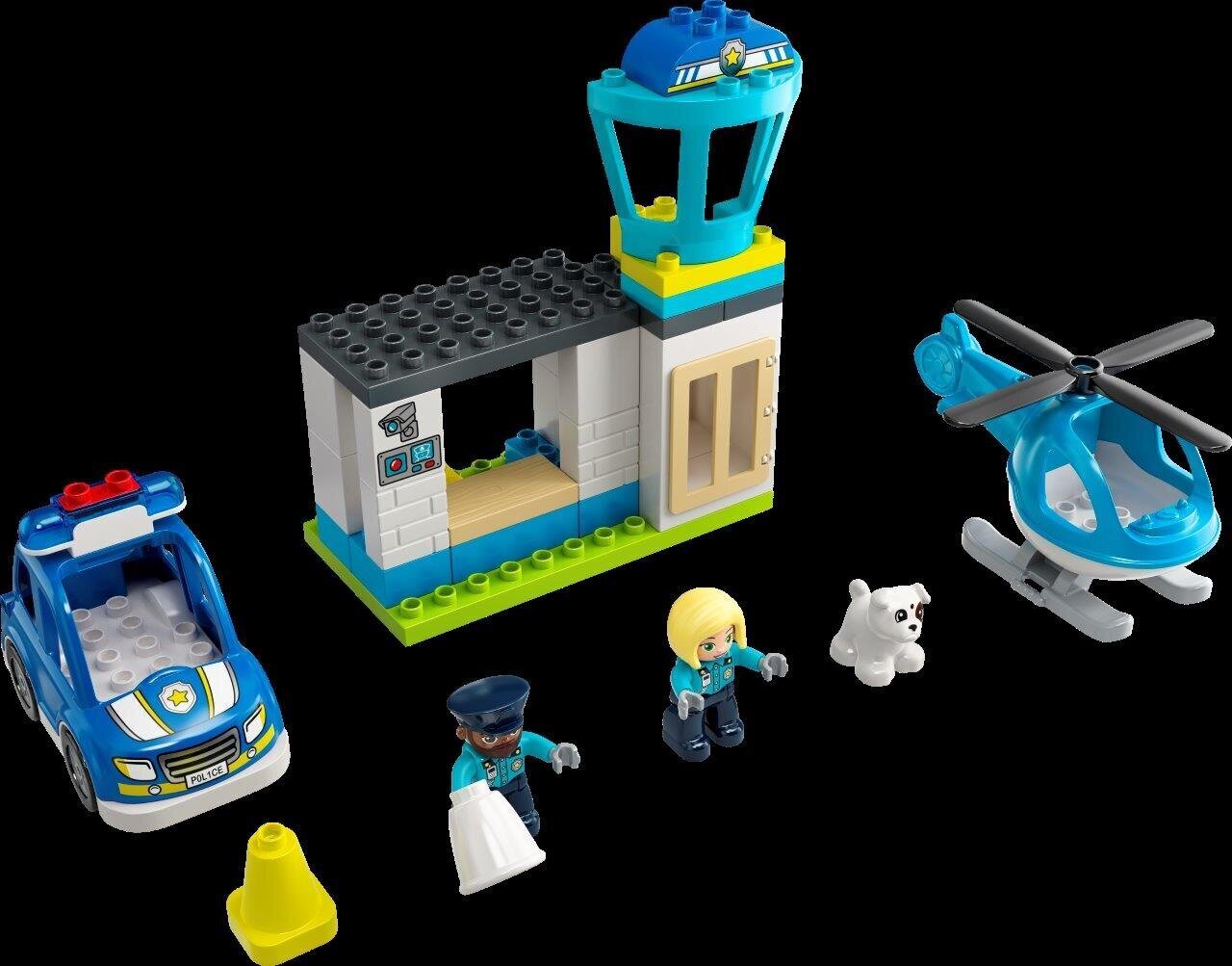 10959 LEGO® DUPLO Policijos nuovada ir sraigtasparnis kaina ir informacija | Konstruktoriai ir kaladėlės | pigu.lt