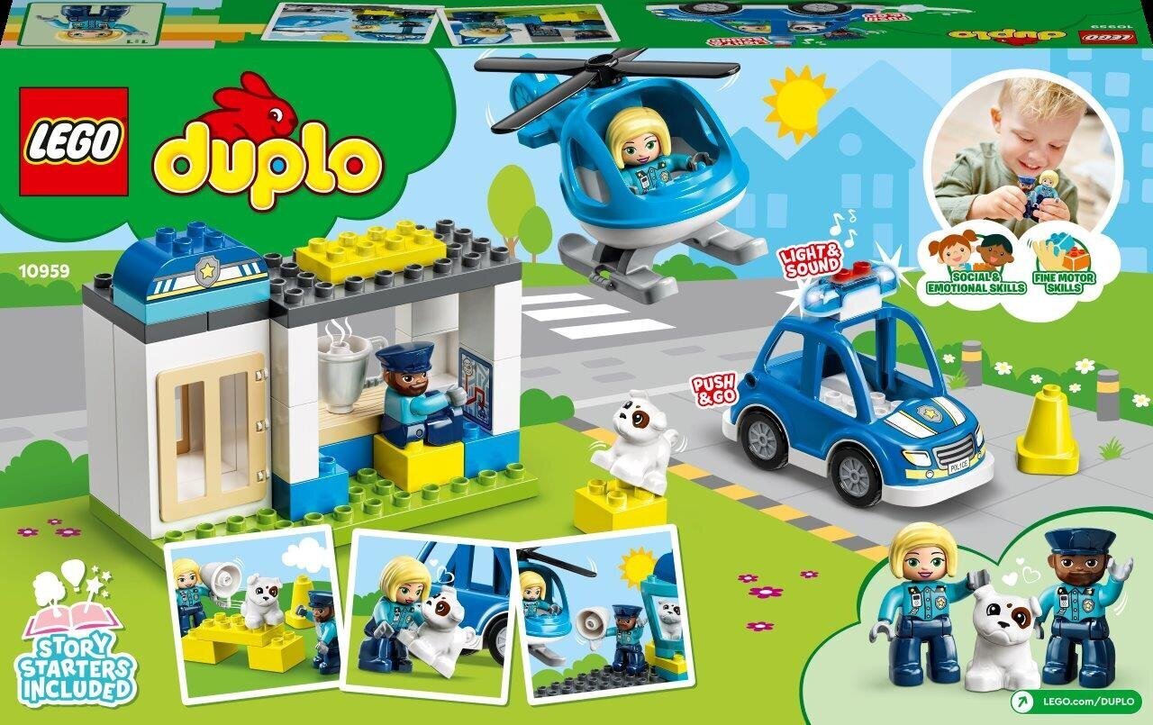 10959 LEGO® DUPLO Policijos nuovada ir sraigtasparnis цена и информация | Konstruktoriai ir kaladėlės | pigu.lt