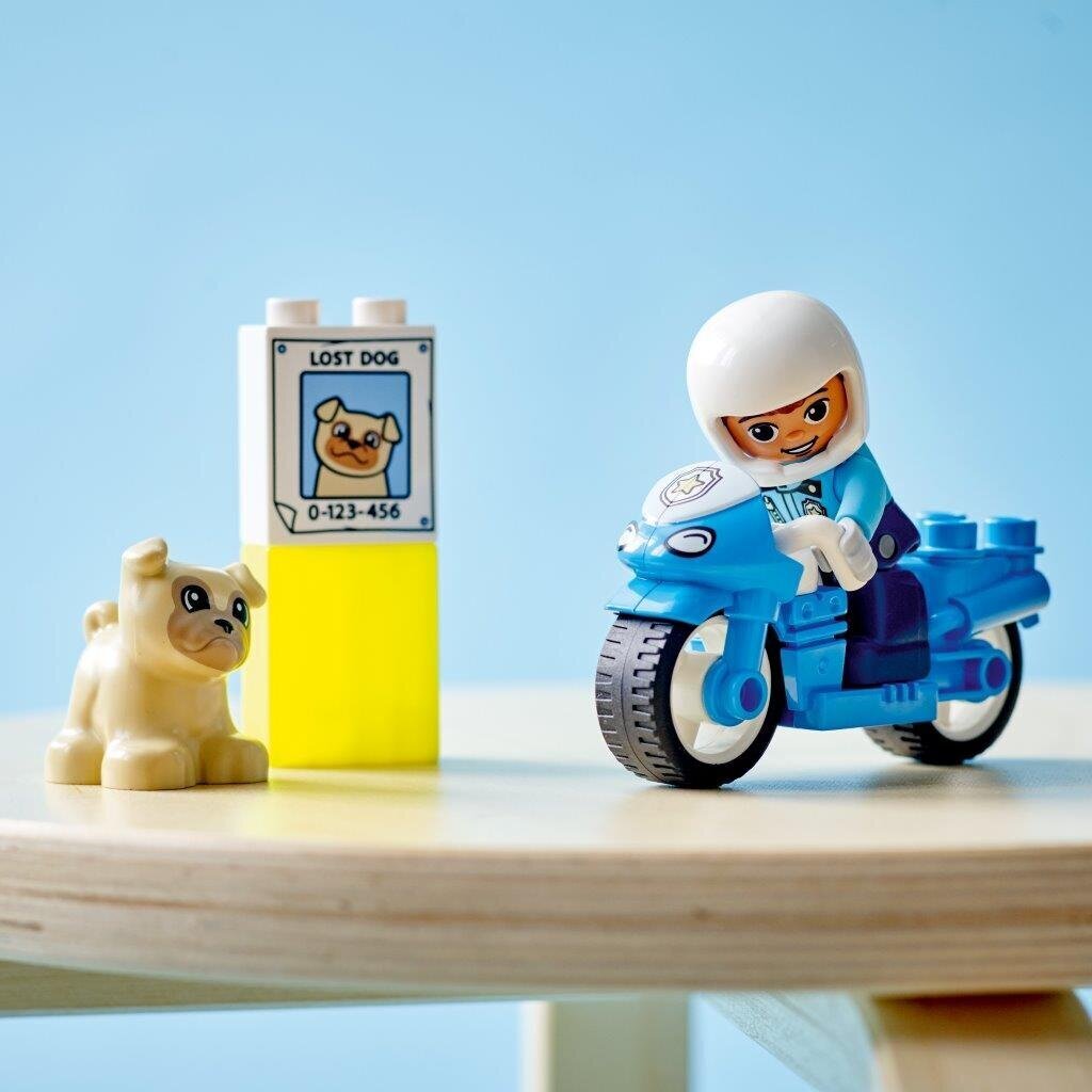 10967 LEGO® DUPLO Policijos motociklas kaina ir informacija | Konstruktoriai ir kaladėlės | pigu.lt