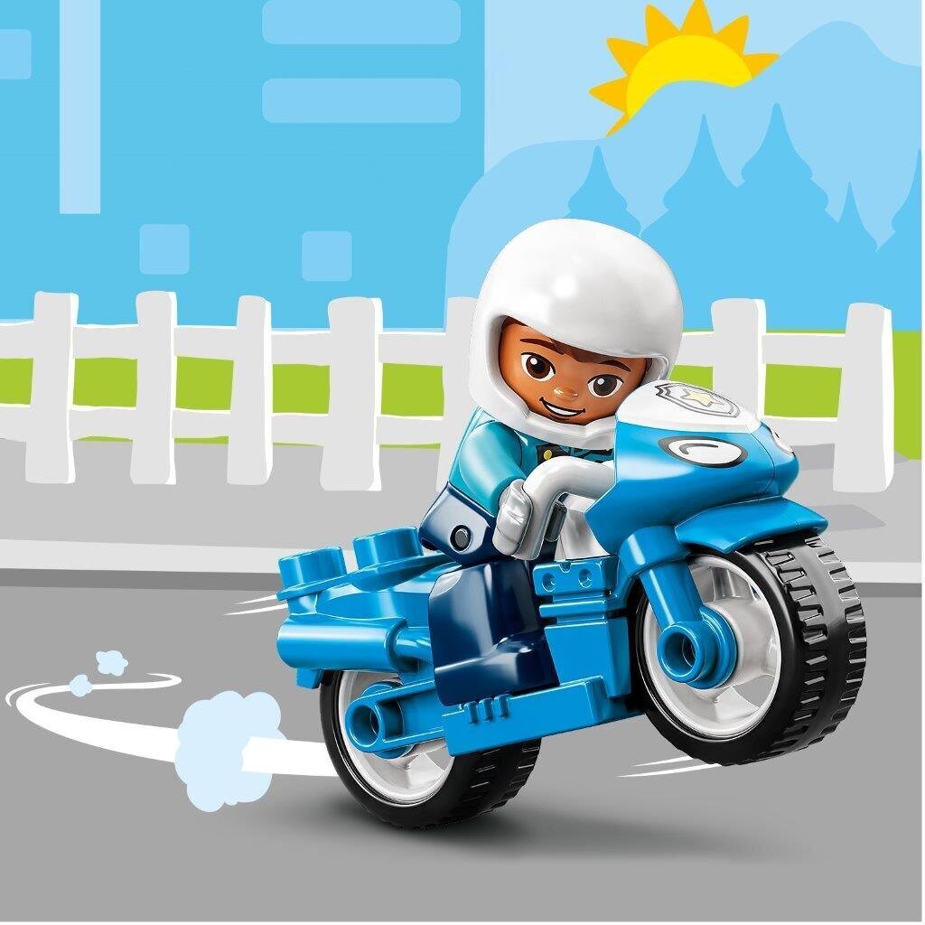 10967 LEGO® DUPLO Policijos motociklas kaina ir informacija | Konstruktoriai ir kaladėlės | pigu.lt