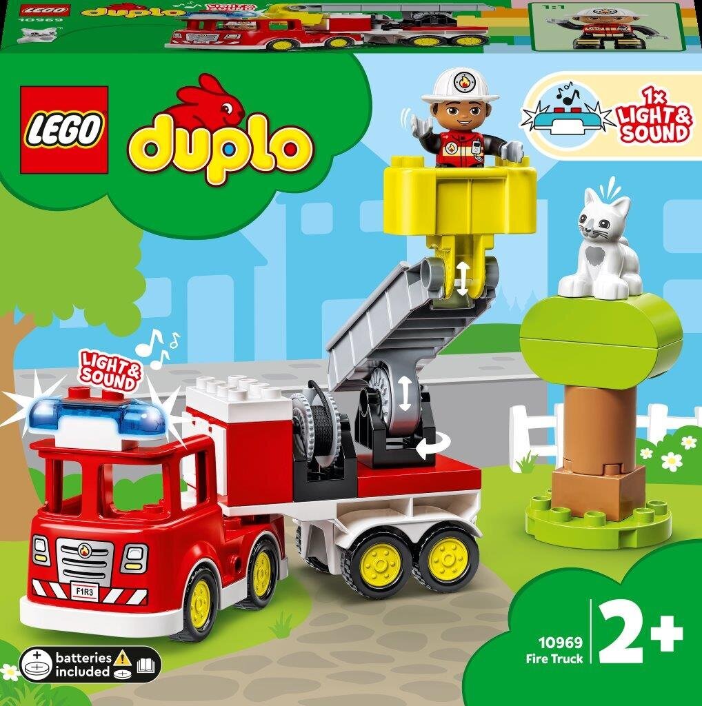 10969 LEGO® DUPLO Town Ugniagesių automobilis kaina ir informacija | Konstruktoriai ir kaladėlės | pigu.lt
