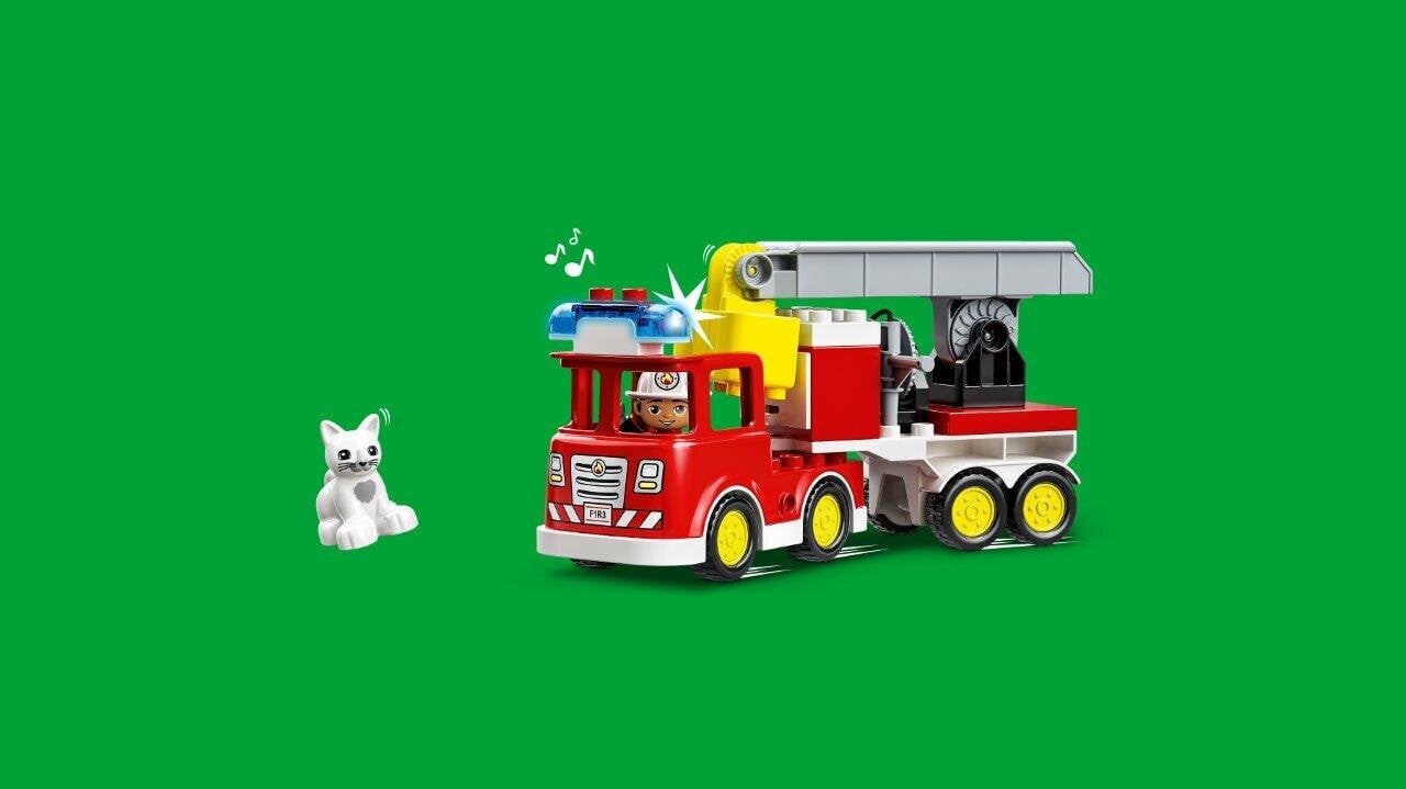 10969 LEGO® DUPLO Town Ugniagesių automobilis kaina ir informacija | Konstruktoriai ir kaladėlės | pigu.lt