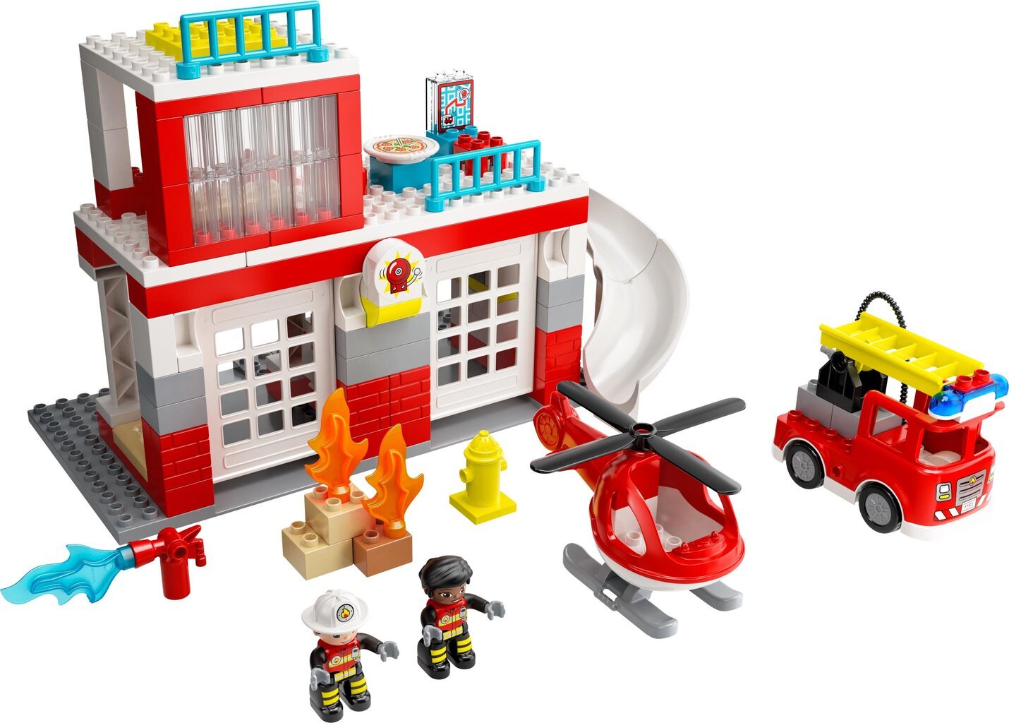 10970 LEGO® DUPLO Gaisrinė ir sraigtasparnis kaina ir informacija | Konstruktoriai ir kaladėlės | pigu.lt