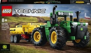 Трактор 42136 LEGO® Technic John Deere 9620R 4WD цена и информация | Конструкторы и кубики | pigu.lt