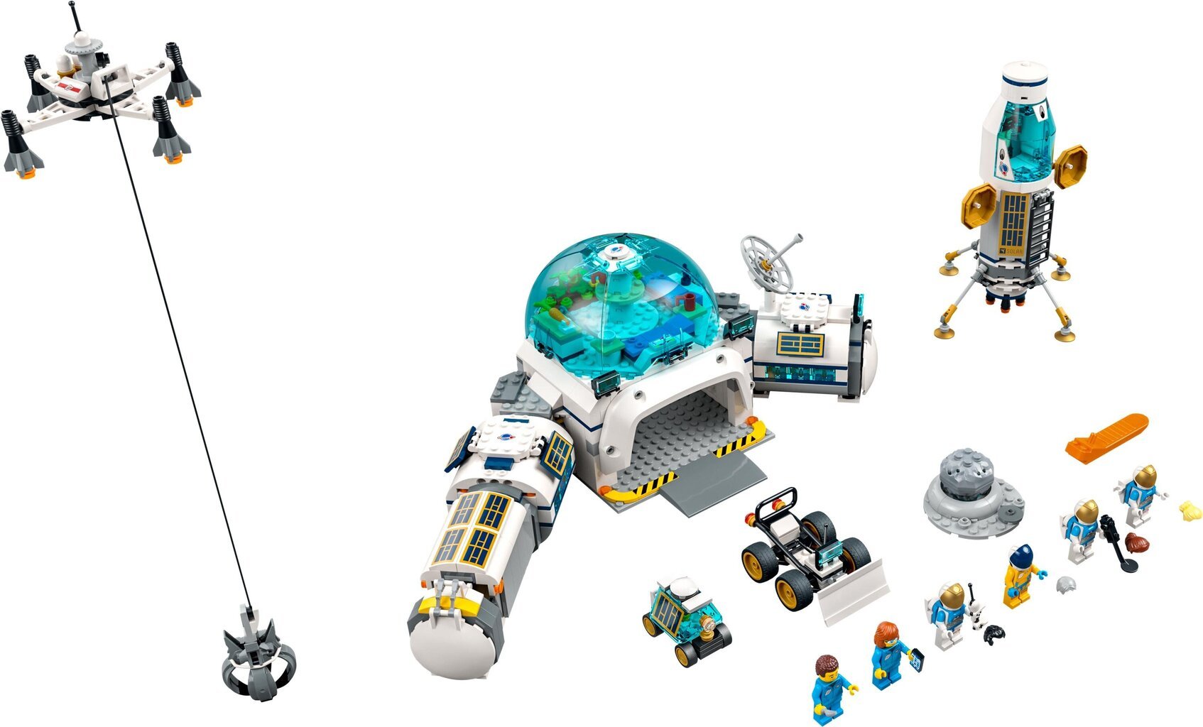 60350 LEGO® City Mėnulio tyrimų stotis цена и информация | Konstruktoriai ir kaladėlės | pigu.lt