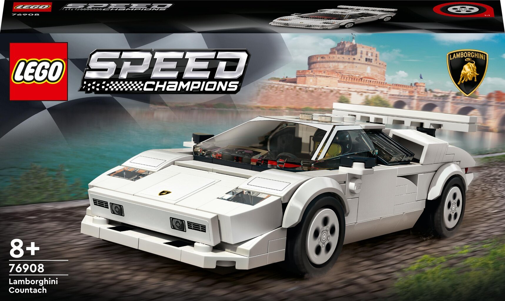 76908 LEGO® Speed Champions Lamborghini Countach kaina ir informacija | Konstruktoriai ir kaladėlės | pigu.lt