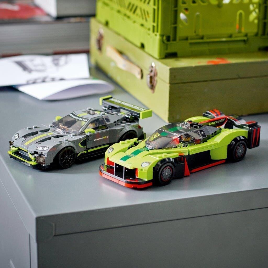 76910 LEGO® Speed Champions Aston Martin Valkyrie AMR Pro ir Aston Martin Vantage GT3 цена и информация | Konstruktoriai ir kaladėlės | pigu.lt