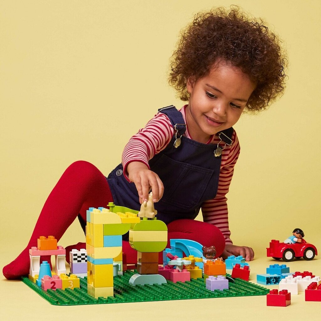 10980 LEGO® DUPLO Žalia pagrindo plokštelė kaina ir informacija | Konstruktoriai ir kaladėlės | pigu.lt