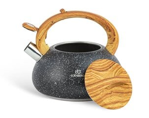 Чайник Edenberg со свистком 3,0 л черный цена и информация | Чайники, кофейники | pigu.lt