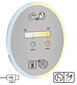 Magnetinis veidrodis su LED Deante Round ADR_0821, Chrome kaina ir informacija | Vonios kambario aksesuarai | pigu.lt